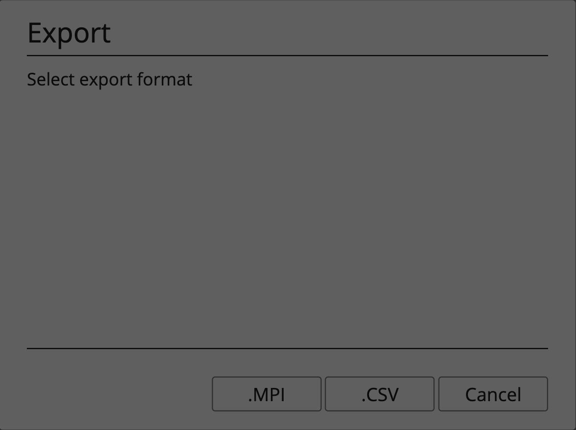 Export Inventory View