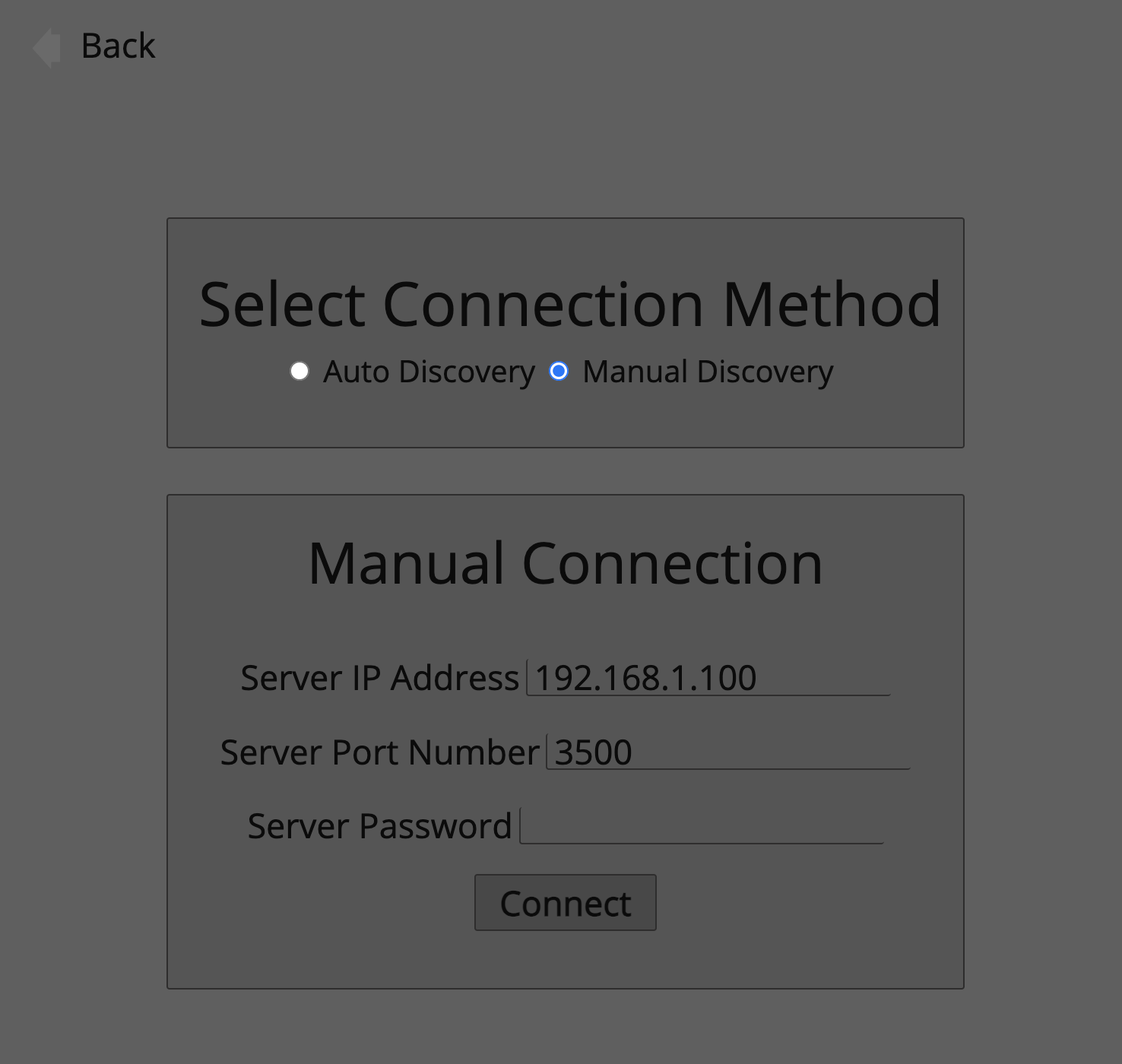manualConnection