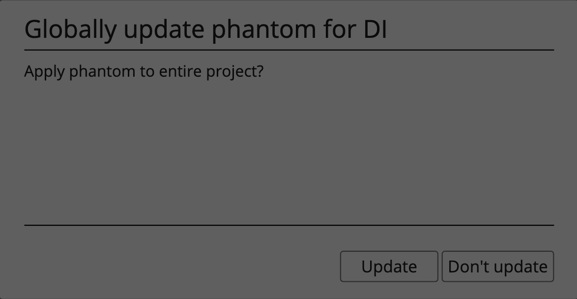 Phantom Power Update Window